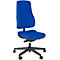 Prosedia bureaustoel LEANOS V ERGO, synchroonmechanisme, zonder armleuningen, hoge rugleuning, blauw/zwart