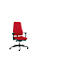 Prosedia bureaustoel LEANOS V ERGO, synchroonmechanisme, zonder armleuningen, hoge rugleuning, rood/zwart