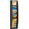 Prospektwandhalter Paperflow Quickfit, 5 Fächer im Format 1/3 A4, B 168 x T 95 x H 650 mm, Polystyrol, schwarz