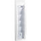 Prospektwandhalter Paperflow Quickfit, 5 Fächer im Format DIN 1/3 A4, B 168 x T 95 x H 650 mm, Polystyrol, weiß
