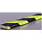 Protección de superficies tipo F, pieza de 1 m, amarillo/negro, fluorescente de día, magnético