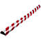 Protection de surface type C, unité de 1 m, rouge/blanc réfléchissant