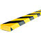 Protection de surface type D, unité de 1 m, jaune/noir, magnétique