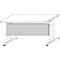 Protection visuelle de bureau, pour tables l. 800 mm, panneau perforé, alu argent