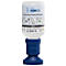 Fles met oogspoeling van Plum. Witte container met blauwe dop en opdruk. Label: Plum Eyewash, 200 ml.