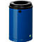 Prullenmand - gegalvaniseerd staal - 15 L - met wandbevestiging - afsluitbaar - gentiaanblauw