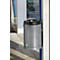 Prullenmand - gegalvaniseerd staal - 24 L - met wandbevestiging - afsluitbaar - zilver