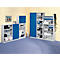 Puerta frontal, para estantería Archivo Color, 4 alturas de archivo, An 1200 mm, azul genciana