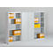 Puerta frontal, para estantería Archivo Color, 5 alturas de archivo, An 800 mm, gris luminoso