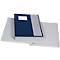 Pupitre Biella Pronto, pour DIN A4, numérique 1-12, L 330 x l 280 x H 32 mm, vinyle, bleu foncé