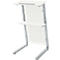 Pupitre SSI Schaefer, tube d'acier/panneau de particules, L 590 x P 620 x H 1120/1060 mm, blanc