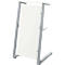 Pupitre SSI Schaefer, tube d'acier/panneau de particules, L 590 x P 620 x H 1120/1060 mm, blanc
