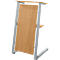 Pupitre SSI Schäfer, tube d'acier/panneau de particules, L 590 x P 620 x H 1120/1060 mm, hêtre