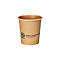 Pure Papstar snack potjes, 120 ml, Ø 60 x 66 mm, composteerbaar, karton, bruin, 50 stuks