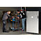 Purificateur d'air UVC Flatlift taille XL, puissance 220 W, jusqu'à 4410 m³/h, pour des pièces jusqu'à 500 m², jusqu'à 8000 h, roulettes, acier inoxydable, L 813 x P 813 x H 1600 mm