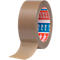 Brown tesa adhesive tape, slightly unrolled, with a red logo.