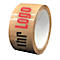 Pvc-tape, 1-kleurige opdruk, bruin, 288 rollen