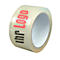 Pvc-tape, 1-kleurige opdruk, transparant, 144 rollen