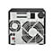 Rückseite eines schwarzen und silbernen NAS-Servers. Gezeigt werden Lüfter, Anschlüsse für Strom, Ethernet und USB. Beschriftungen: FAN1, FAN2, Expansion Slot, USB.