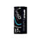 Schwarzer Karton, QPAD iFLX900 Pro Gaming Mouse Pad, blaue Akzente und Logos.