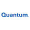 Blaues Quantum-Logo auf weißem Hintergrund.