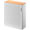 Querrollladenschrank TETRIS SOLID, 3 OH, B 1000 mm, inkl. 19 mm Abdeckplatte, Buche-Dekor/weißalu/weißalu