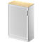 Querrollladenschrank TETRIS SOLID, 3 OH, B 800 mm, inkl. 19 mm Abdeckplatte, Ahorn/weißalu
