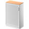 Querrollladenschrank TETRIS SOLID, 3 OH, B 800 mm, inkl. 19 mm Abdeckplatte, Buche/weißalu