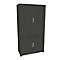 Querrollladenschrank, zweiteilig, B 1000 mm, 5 OH, graphit