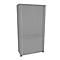 Querrollladenschrank, zweiteilig, B 1000 mm, 5 OH, silber