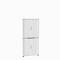 Querrollladenschrank, zweiteilig, B 1000 mm, 6 OH, weiß