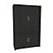 Querrollladenschrank, zweiteilig, B 1200 mm, 5 OH, graphit