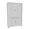 Querrollladenschrank, zweiteilig, B 1200 mm, 5 OH, weiss