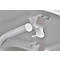 Quickstep bartafel, inclusief wit deksel, zonder parasolopening, desinfectiebestendig, Ø 700 mm, wit