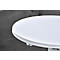 Quickstep bartafel, inclusief wit deksel, zonder parasolopening, desinfectiebestendig, Ø 700 mm, wit