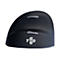 R-Go HE Mouse Ergonomische Maus, Mittel (165-195mm), linkshändig, drahtlose - vertikale Maus - 2.4 GHz - Schwarz, Silber