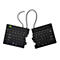 R-Go Split Ergonomische Tastatur, QWERTY (US), schwarz, drahtgebundenen - Tastatur - QWERTY - USA - Schwarz