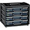 RAACO assortimentsdooskluis, B 376 x D 310 x H 265 mm, 4 vakken, polypropeen, incl. assortimentsdozen