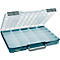 Raaco CarryLite 55 5x10-25/1 assortimentskoffer, met 25 inzetstukken, B 413 x D 330 x H 57 mm, gemaakt van polycarbonaat/polypropeen, transparant/blauw