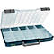Raaco CarryLite 55 5x10-25/2 assortimentskoffer, met 25 inzetstukken, B 413 x D 330 x H 57 mm, gemaakt van polycarbonaat/polypropeen, transparant/blauw