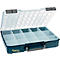 Raaco CarryLite 80 5x10-15 assortimentskoffer, met 15 inzetstukken, B 413 x D 330 x H 79 mm, gemaakt van polycarbonaat/polypropeen, transparant/blauw