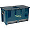 Raaco Werkzeugkoffer Compact 47, 7 Einsteckfächer, B 540 x T 300 x H 295 mm, Polypropylen, blau