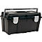 Raaco Werkzeugkoffer Toolbox 35-50, mit Träger und Kleinteile-Sortimentsbox, B 580 x T 290 x H 285 mm, aus Polypropylen, schwarz
