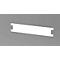 White, elongated component, ends shaped like a holder, against a gray background.