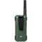 Radio DECROSS DC93, Twin EU, 16 canaux, jusqu'à 10 km, lampe de poche intégrée, IP67, vert foncé