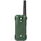Radio DECROSS DC93, Twin EU, 16 canaux, jusqu'à 10 km, lampe de poche intégrée, IP67, vert foncé