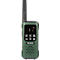 Radio DECROSS DC93, Twin EU, 16 kanalen, tot 10 km, geïntegreerde zaklamp, IP67, donkergroen