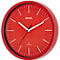 Radiogestuurde wandklok Maul MAULjump, rond, voor binnengebruik, minuten- &amp; uureenheid, ∅ 305 mm, kunststof &amp; mineraalglas, rood-wit, incl. batterij