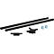 Rail de raccordement court pour systèmes de protection des surfaces en PE, polyéthylène (HDPE) noir, L 1140 x P 15 x H 15 mm