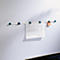 Rail mural porte-plans, gris clair